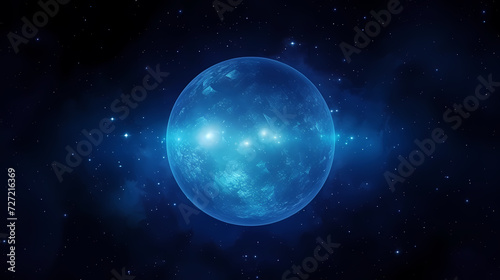 Space galaxy background, 3D illustration of nebulae in the universe © ting