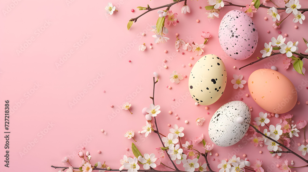 Bunch of Eggs on Pink Surface Bunch of Eggs on Pink Surface