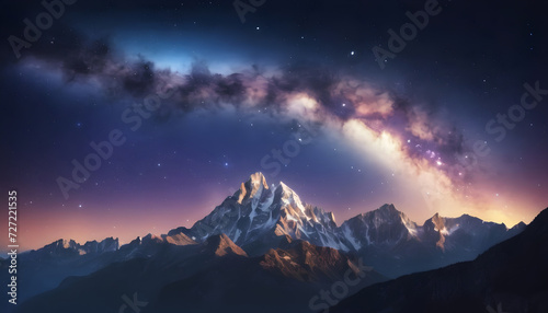cosmic crescendo: night skies in full splendor