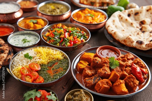 selection of indian food  selection of indian food