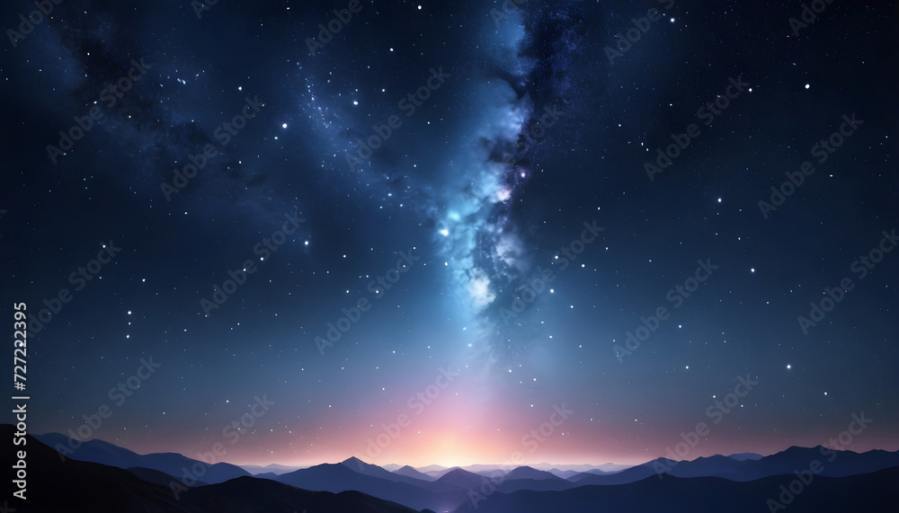 galactic elegance: a night sky masterpiece