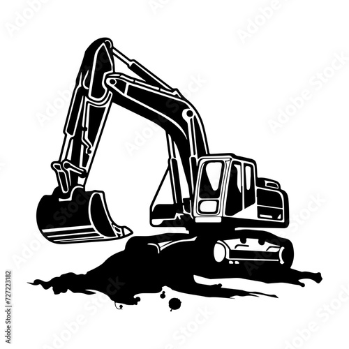 excavator digging into the ground with dirt