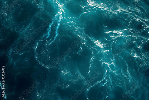 Majestic Deluge: A Captivating Vortex of Crashing Waves © Ilugram