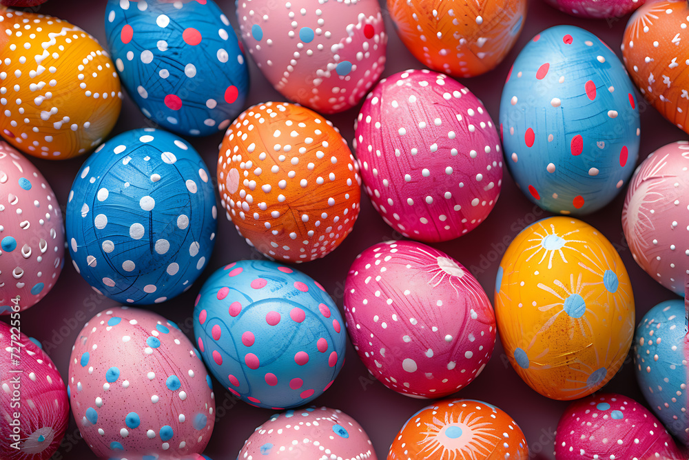 Colorful Easter eggs background Colorful Easter eggs background