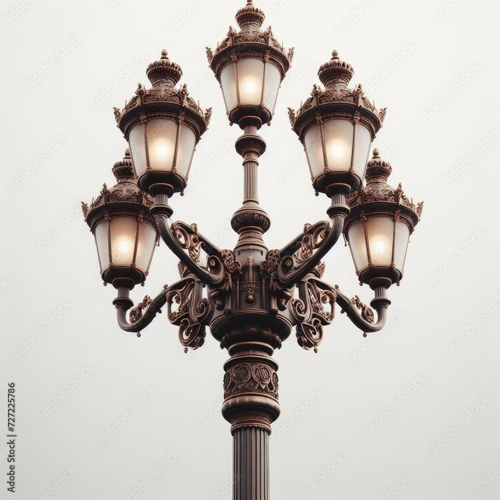 old street lamp in the city