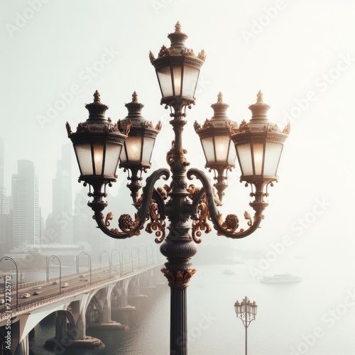 old street lamp in the city © Deanmon