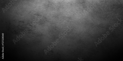Dark Black background texture, old vintage charcoal black backdrop paper with watercolor. Abstract background with black wall surface, black stucco texture. Black gray satin dark texture luxurious.
