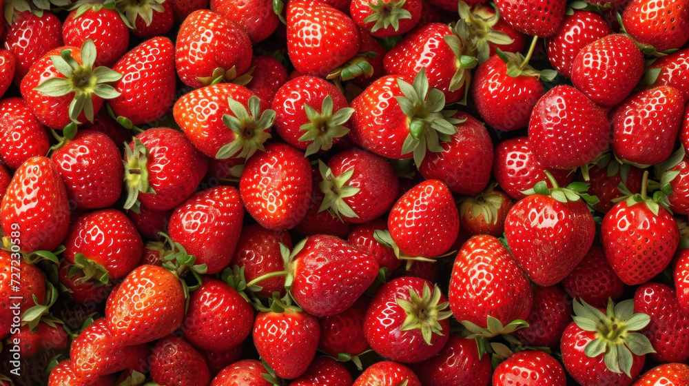 a close up of a bunch of strawberries with the top half of the strawberries in the foreground and the bottom half of the strawberries in the foreground. a close up of a bunch of strawberries with the top half of the strawberries in the foreground and the bottom half of the strawberries in the foreground.
