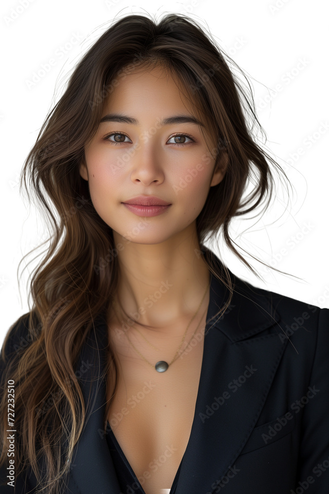 Young Asian businesswoman isolated background, Vibrant young Asian businesswoman exudes confidence and professionalism, isolated against neutral backdrop for a modern and dynamic corporate portrayal. Young Asian businesswoman isolated background, Vibrant young Asian businesswoman exudes confidence and professionalism, isolated against neutral backdrop for a modern and dynamic corporate portrayal.