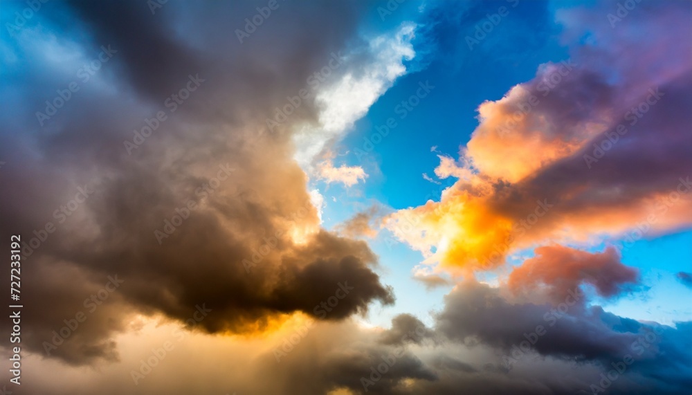 bright color clouds