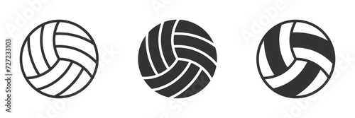 Volleyball ball icon. Vector illustration