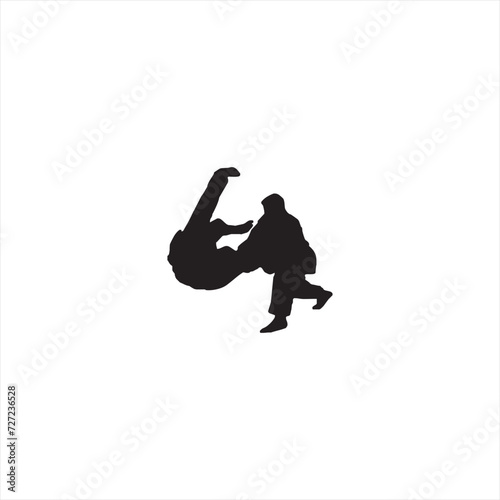 Illustration vector graphic of karate athlete icon