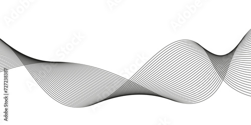Abstract modern wavy stripes geometric background on a white paper, modern dynamic curved wave line, Luxury abstract geometric background design with white line pattern, Curved smooth geometric wave. © MUHAMMAD TALHA