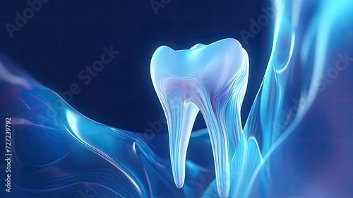 Detailed imagery of futuristic teeth anatomy, illustrating potential advancements in dental science and research.