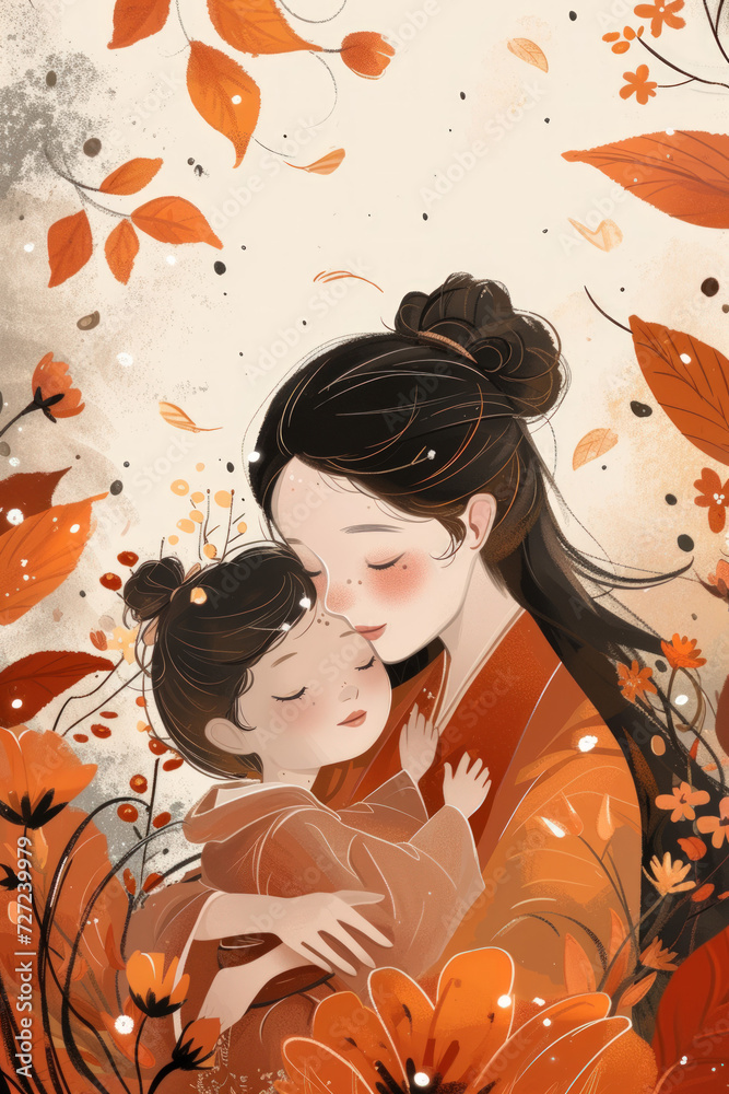 autumn family girl autumn family girl