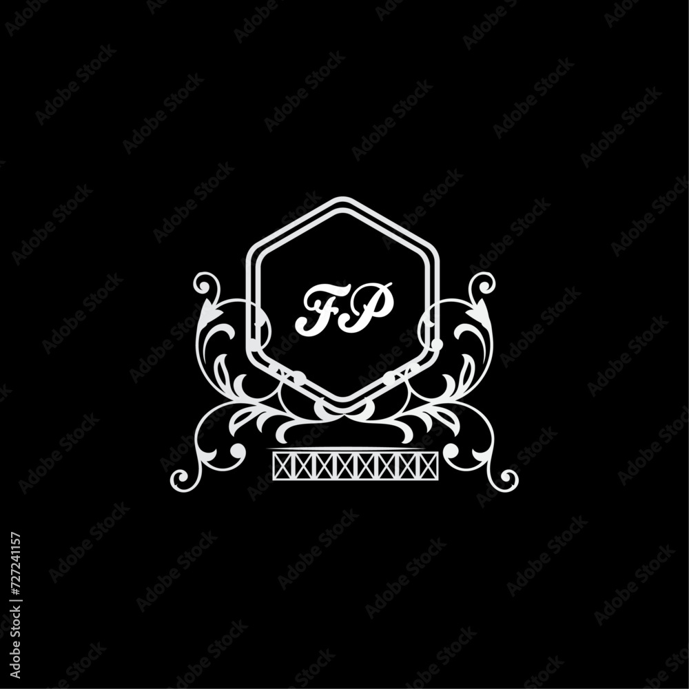 FP Letter, letter FP logo manual elegant minimalist signature logotype. FP luxury crown monogram with the hexagon. Elegant emblem and graceful calligraphy. FP Letter, letter FP logo manual elegant minimalist signature logotype. FP luxury crown monogram with the hexagon. Elegant emblem and graceful calligraphy.