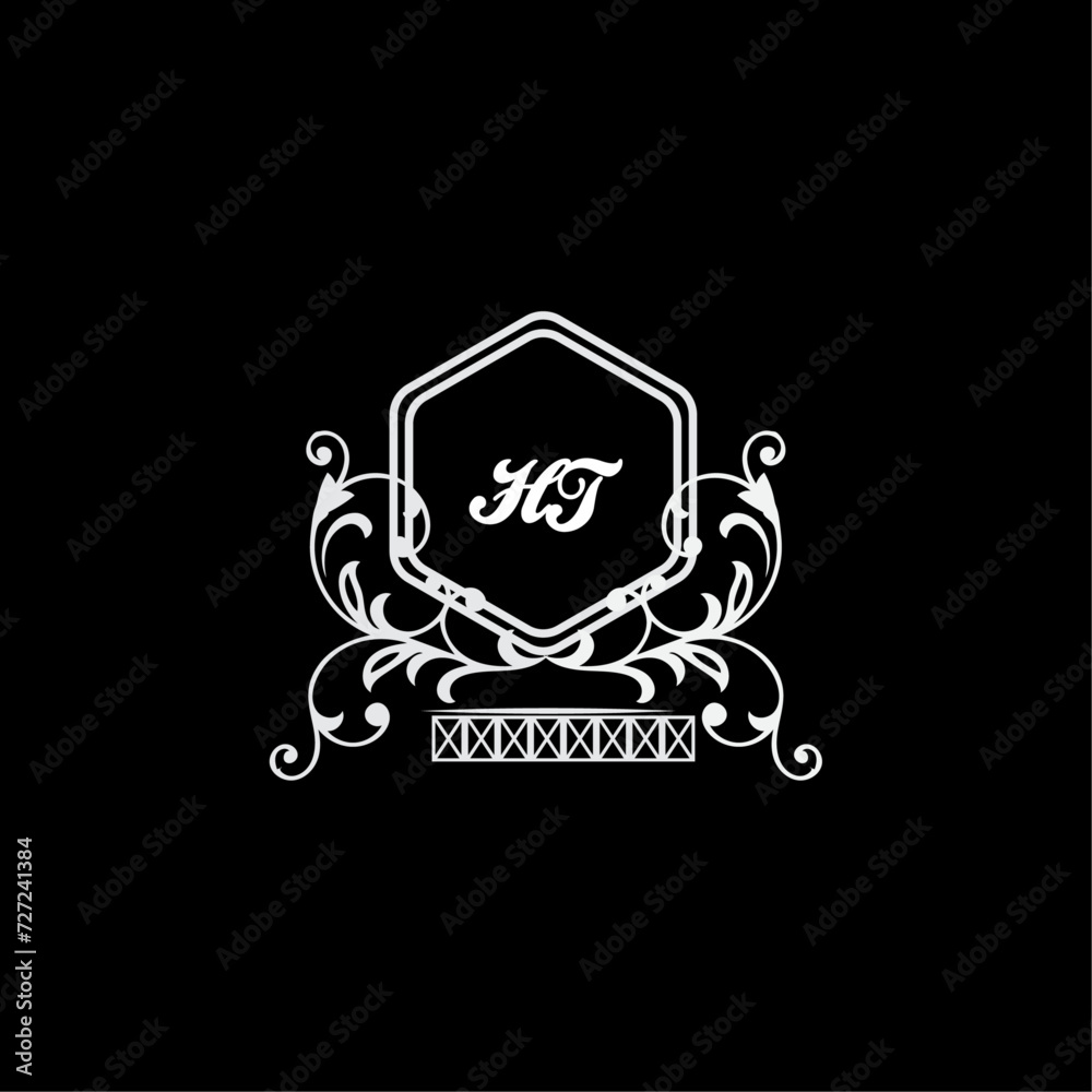 HT Letter, letter HT logo manual elegant minimalist signature logotype. HT luxury crown monogram with the hexagon. Elegant emblem and graceful calligraphy. HT Letter, letter HT logo manual elegant minimalist signature logotype. HT luxury crown monogram with the hexagon. Elegant emblem and graceful calligraphy.