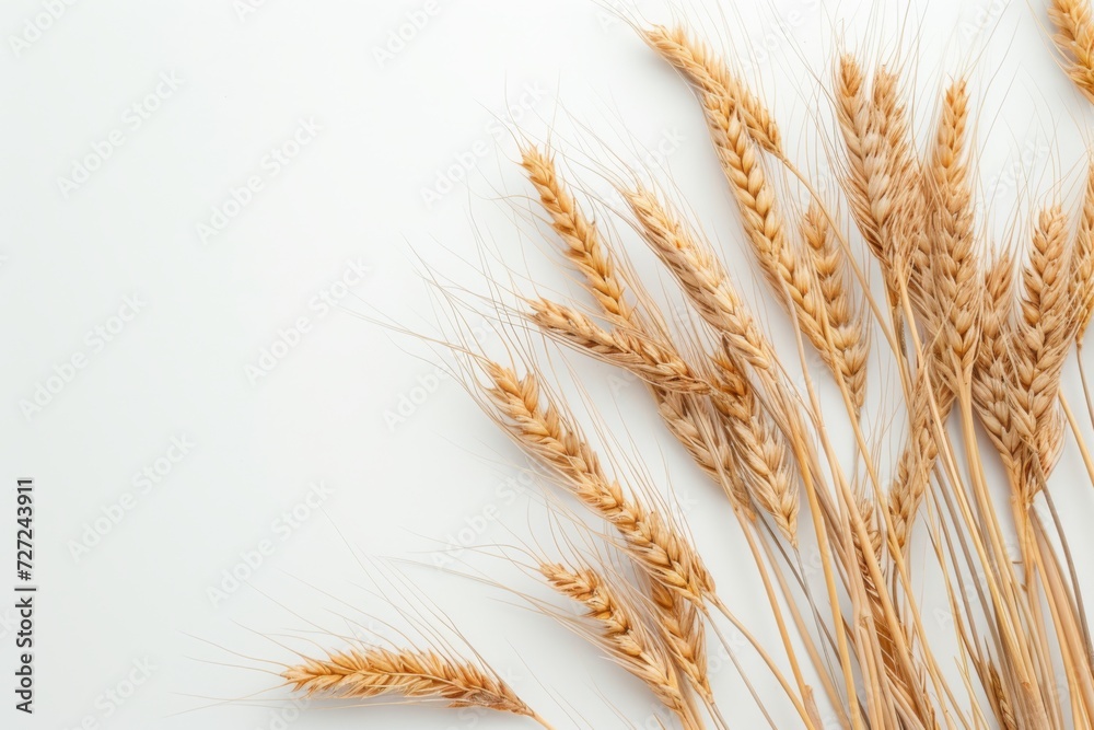 An ear of wheat isolated on transparent or white background. An ear of wheat isolated on transparent or white background.