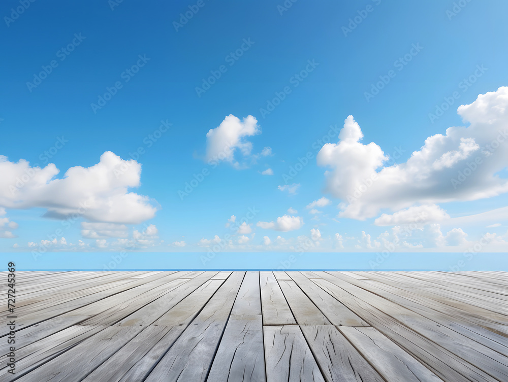 floor and blue sky