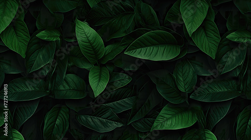 impressive epic green leaves wallpaper, melancholic sad style