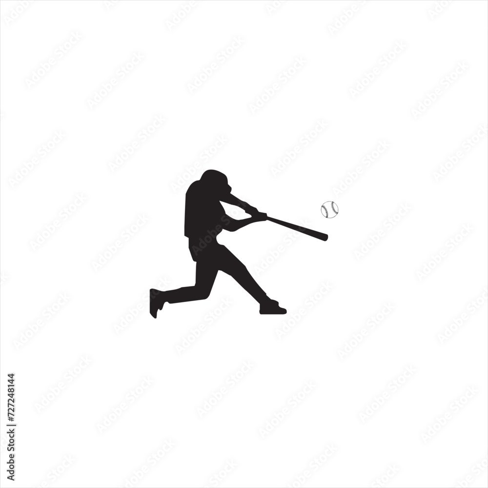 Illustration vector graphic of baseball players icon