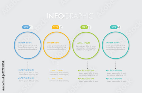 modern infographics options banner vector