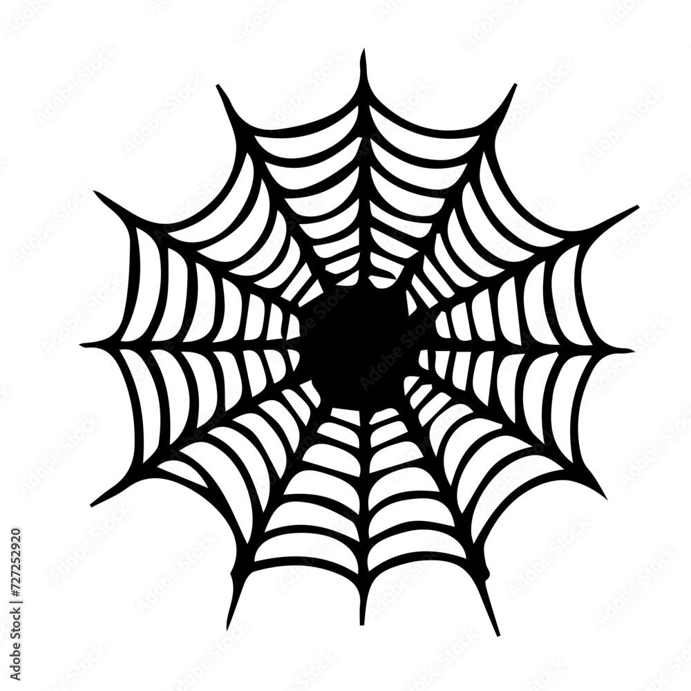 Spider web set isolated Spider web set isolated