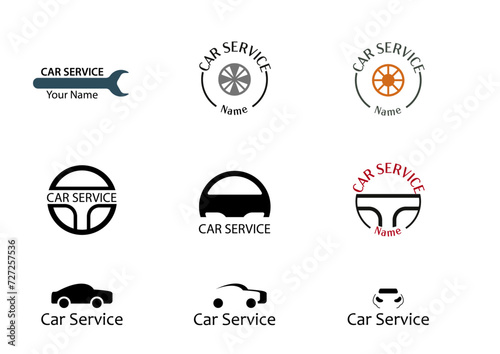 Logosammlung Autowerkstatt im Auto Thema