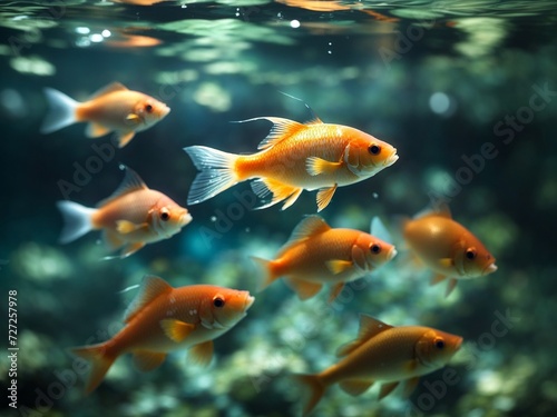  "Aquatic Reflections: A Captivating Visual Symphony of Fish and Their Underwater World – Artistic Stock Photography"