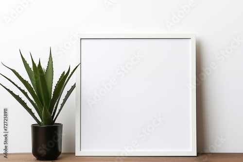 Minimalist Interior Design with Mockup Frame