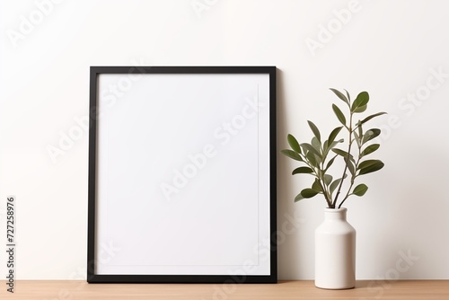 Minimalist Interior Design with Mockup Frame