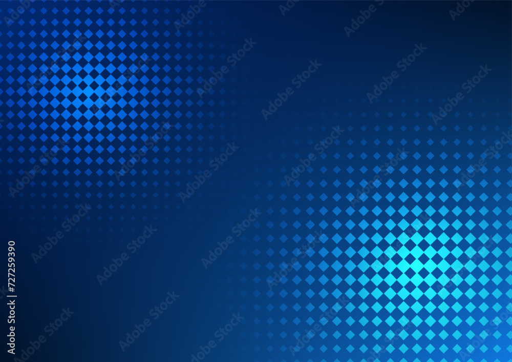 Abstract background Square geometric shapes, sized in pixels, arranged together to form dimensions and emphasize shades of light. Hi-tech, wallpaper, screen, presentation, illustration, vector