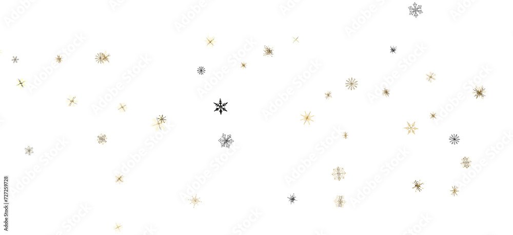 Obraz premium Gentle Snow Drift: Mind-Blowing 3D Illustration of Falling Holiday Snowflakes