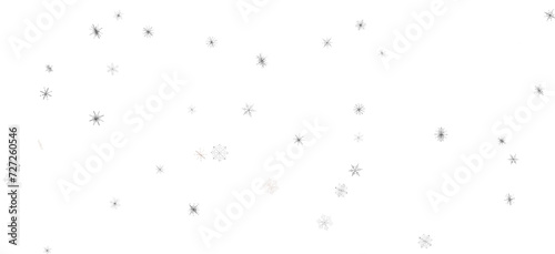 Frosty Snowfall: Mesmeric 3D Illustration Depicting Descending Holiday Snowflakes