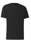 Black  t shirt. vector illustration