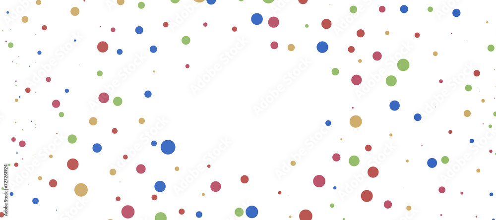Sunburst and colorful confetti background frame illustration Sunburst and colorful confetti background frame illustration