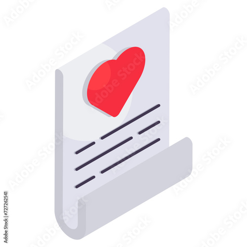 Editable design icon of favorite file