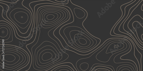 Background of the topographic map. Topographic map lines, contour background. Geographic abstract grid. vector illustration.