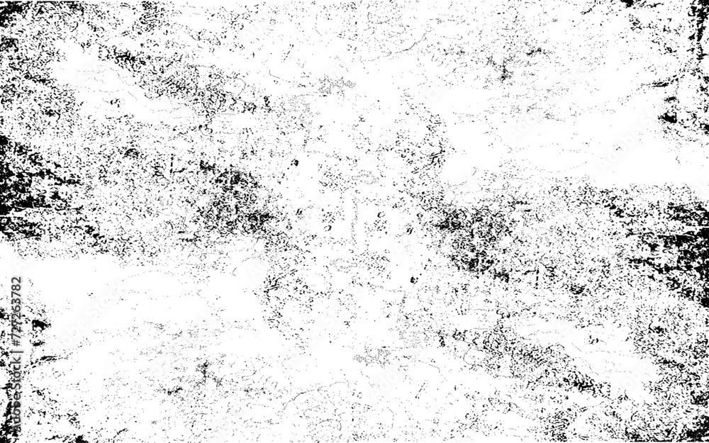 Black grainy texture isolated on white background. Dust overlay. Dark noise granules. Grunge textures set. Distressed Effect. Grunge Background. Vector textured effect. Vector illustration.