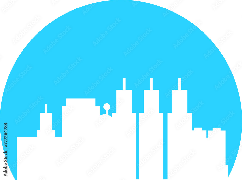 Fototapeta premium City Skyline Illustration