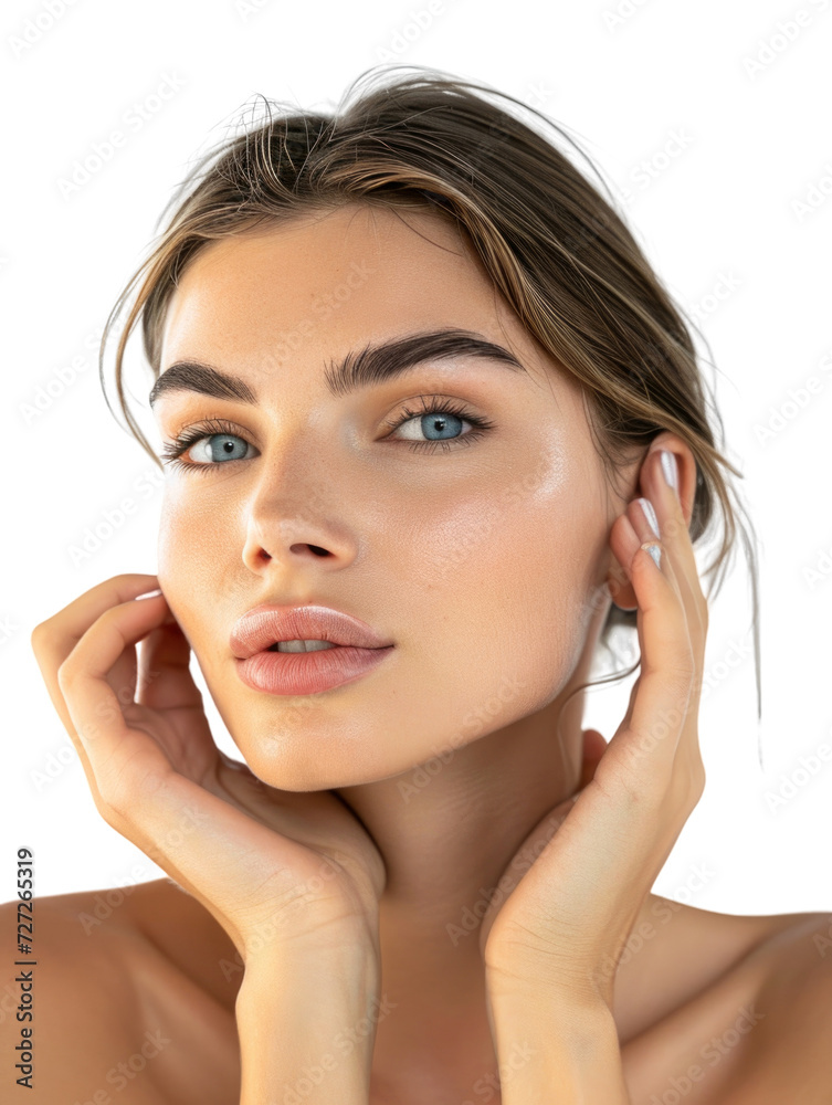 Beauty female model transparent background Beauty female model transparent background