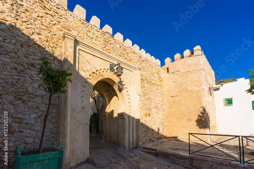Bab Al Assa, historical landmark, gate that connects the Kasbah with the Medina of Tangier, Morocco