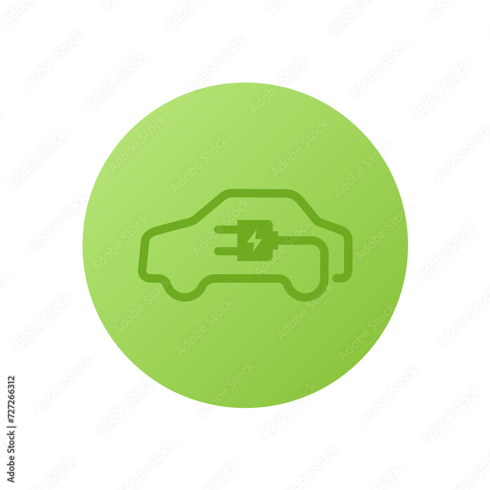 Electric car charger icon on white background. Electric car charger icon on white background.