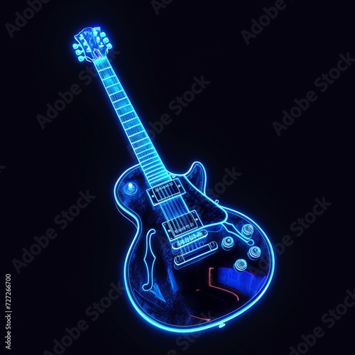 electric guitar vector illustration