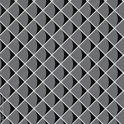 abstract seamless repeatable black grey stylish art pattern.