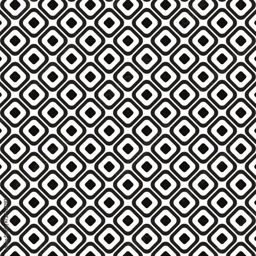 abstract seamless repeatable black rounded rectangle pattern.