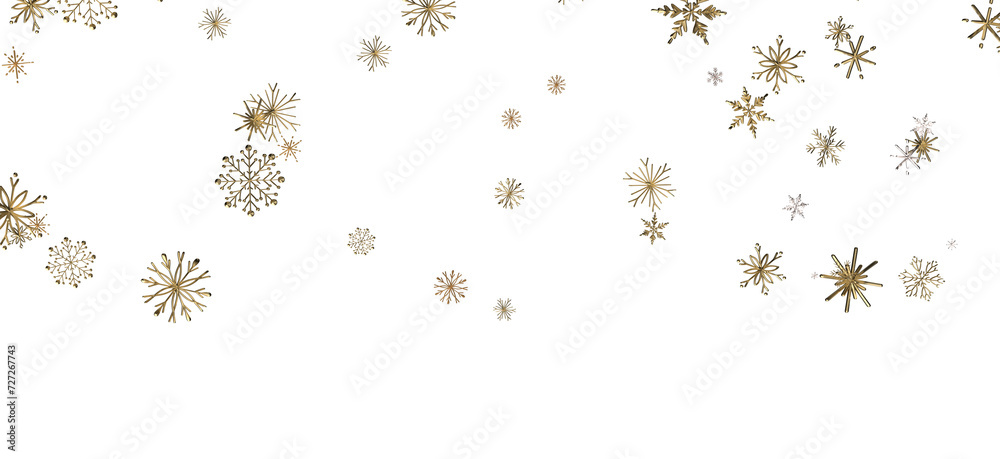 With Realistic Snowflakes Overlay On Light Silver Backdrop. Xmas Holidays With Realistic Snowflakes Overlay On Light Silver Backdrop. Xmas Holidays