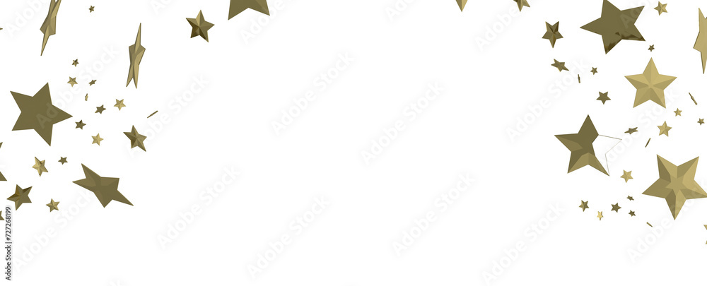 Obraz premium XMAS Stars - stars. Confetti celebration, Falling golden abstract decoration for party, birthday celebrate,