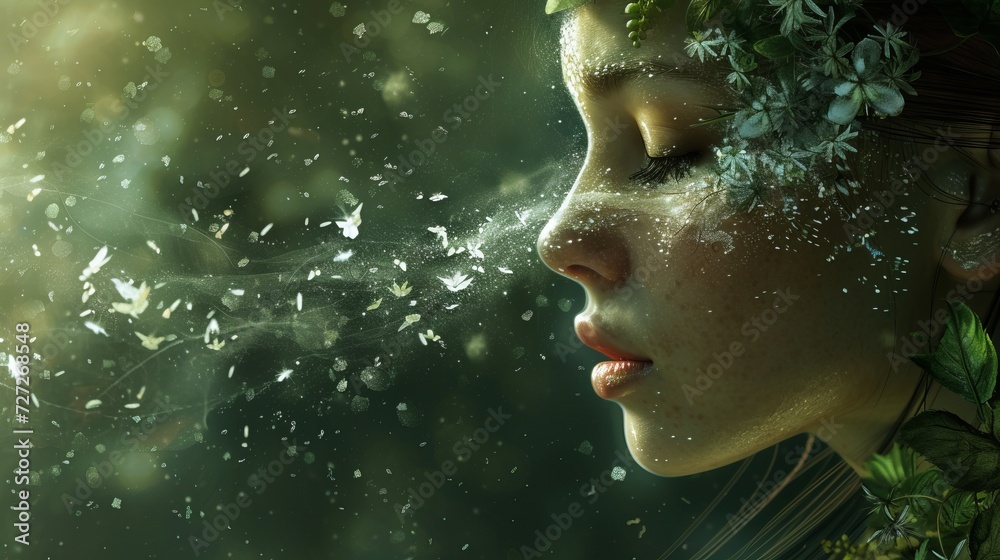 girl on a fairytale background illustration. girl on a fairytale background illustration.
