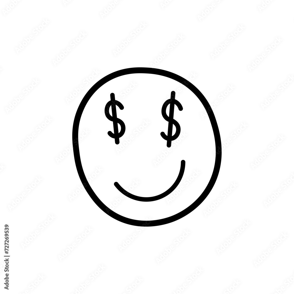 dollar face icon, Money mouth emoji, Dollar eyes, Rich emoji icon dollar face icon, Money mouth emoji, Dollar eyes, Rich emoji icon